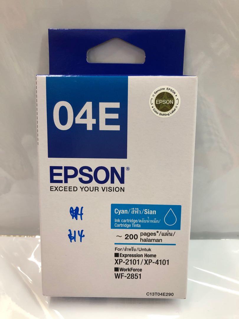 Epson ink cartridge T 04E Cyan Magenta 