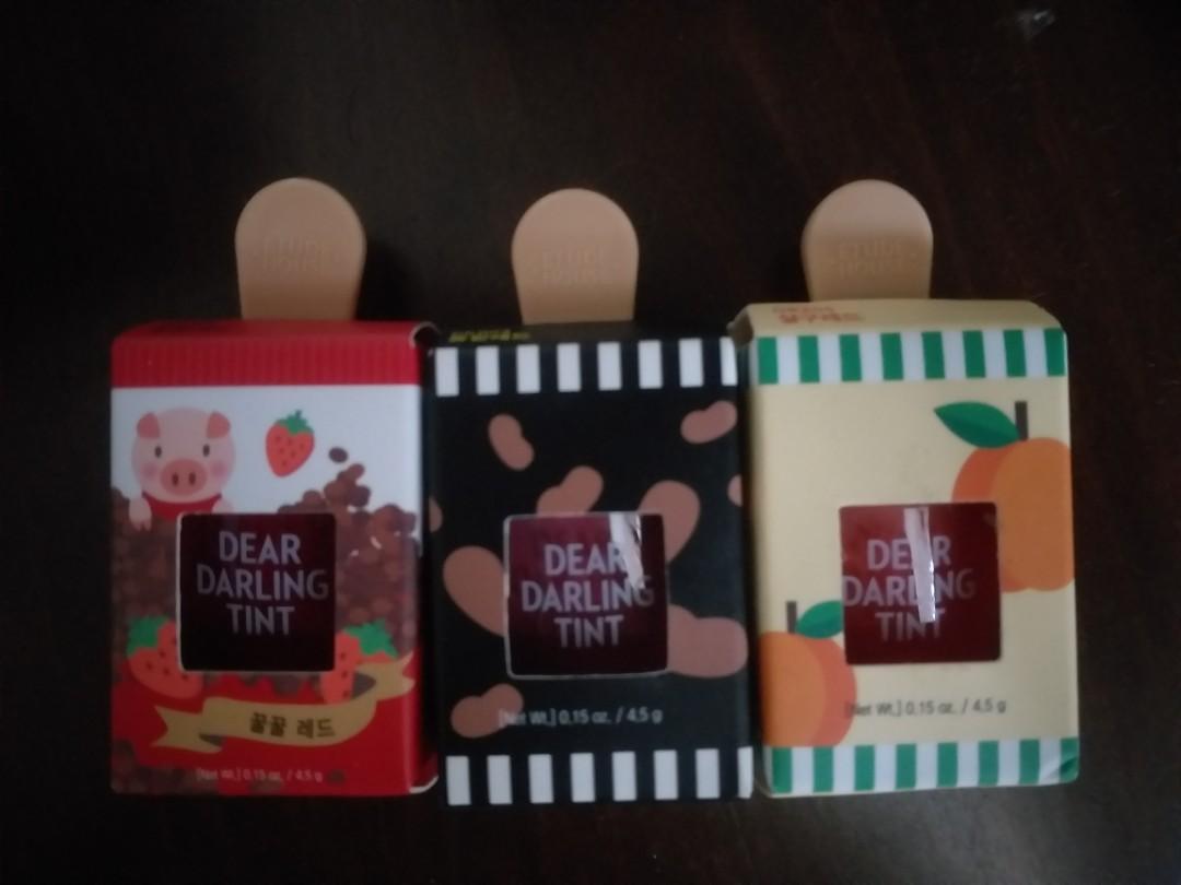 Etude Lip Tint (Category: Makeup) located in Manila. Submitted by katerinooo (Listing ID 1015828596, Image 2). Description: P168 each lip tint.