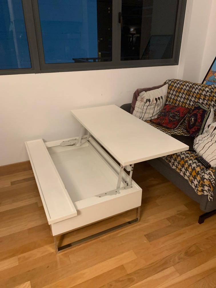 Extendable Coffee Table Lift Top Table Furniture Tables Chairs On Carousell The coffee table is a great space saver, as instead of two separate items it combines both functions into one. carousell