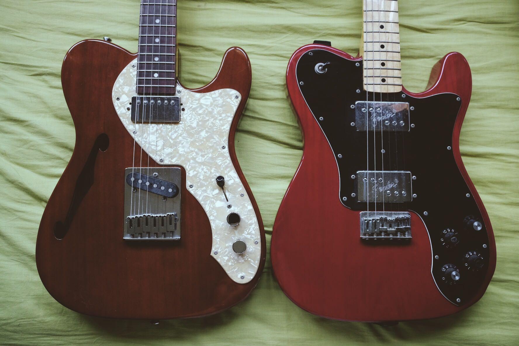 Fender walnut thinline telecaster w/ Gotoh tuners, Hobbies & Toys, Music & Media, Musical