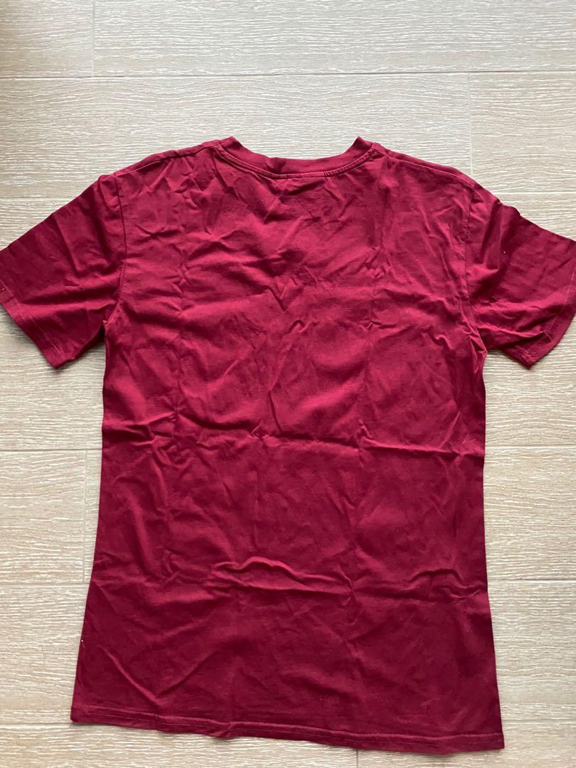 Maroon best sale fila shirt
