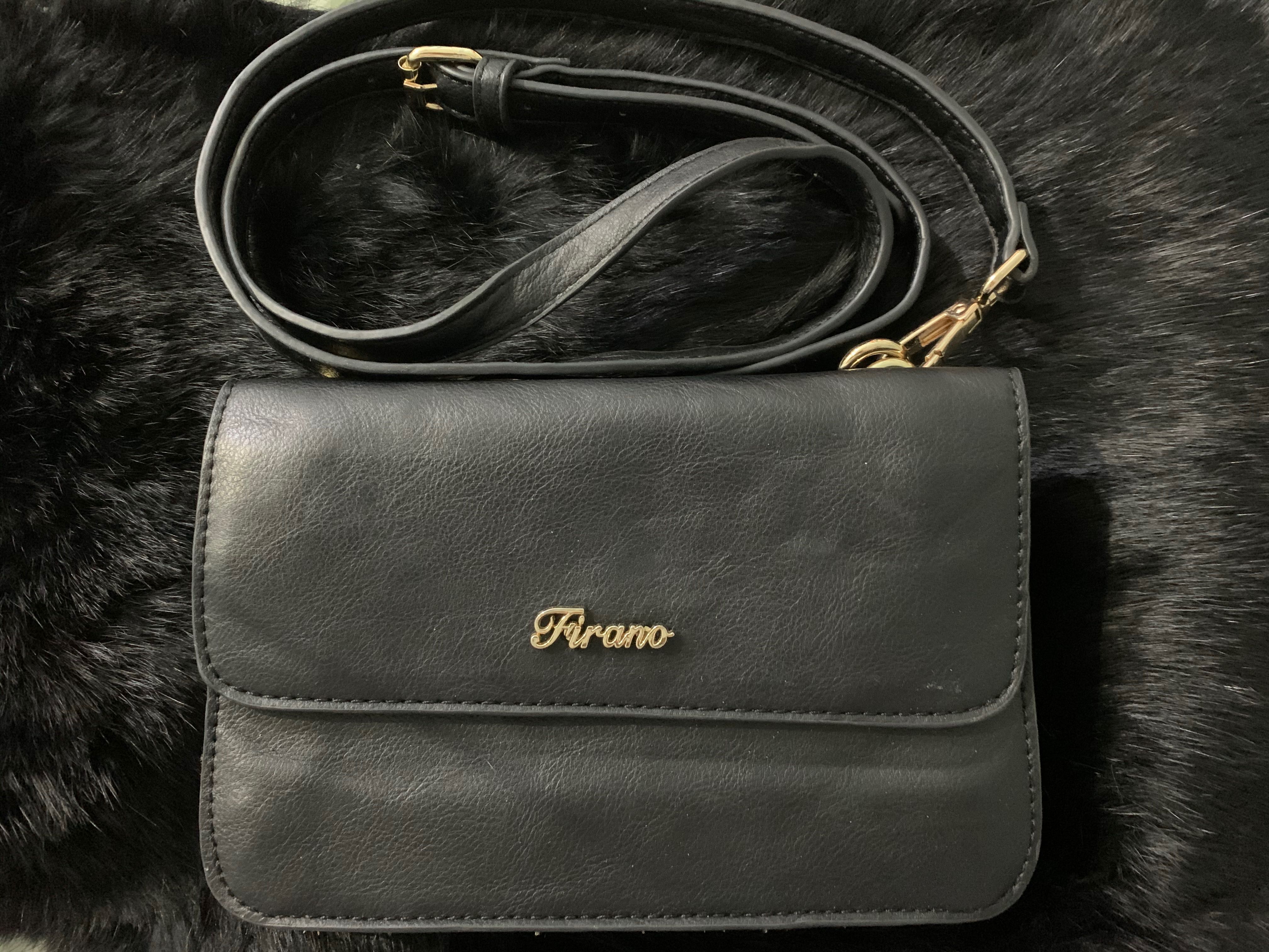 Firano Leather Wallet On Sling Women S Fashion Bags Wallets On Carousell