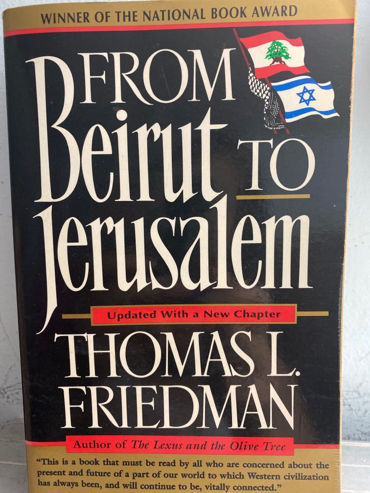 From Beirut To Jerusalem Books Stationery Books On Carousell