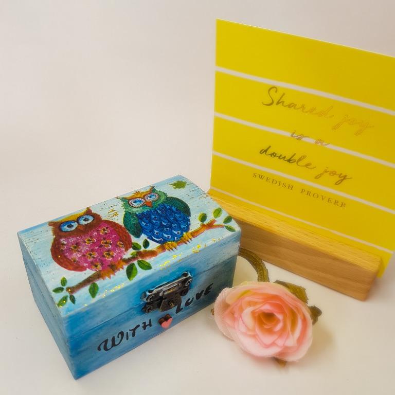 Gift Ideas Handmade Wooden Box Ring Box Design Craft Handmade Craft On Carousell