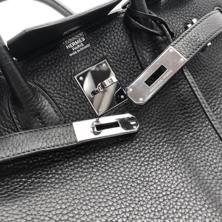 Hermes Birkin 30 Touch Clemence/Sombre Rough H GHW Stamp D