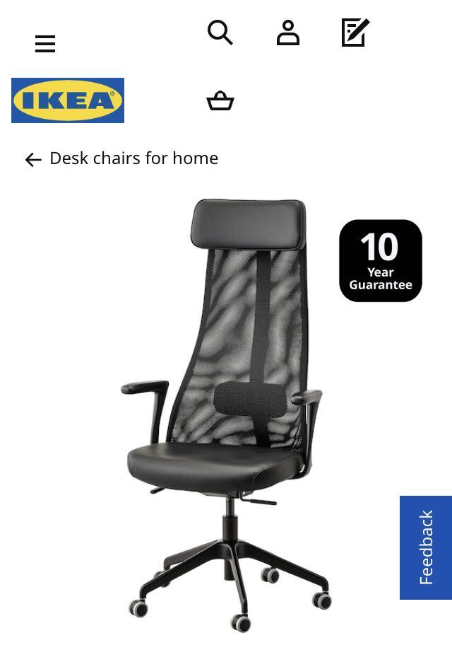 Ikea Office Chair Furniture Tables Chairs On Carousell