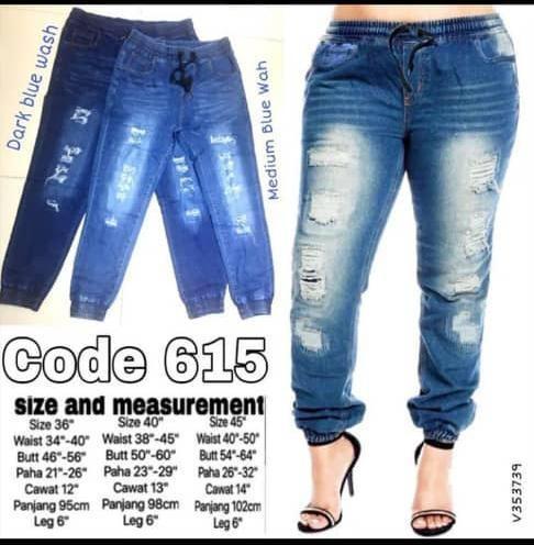 size 46 ripped jeans