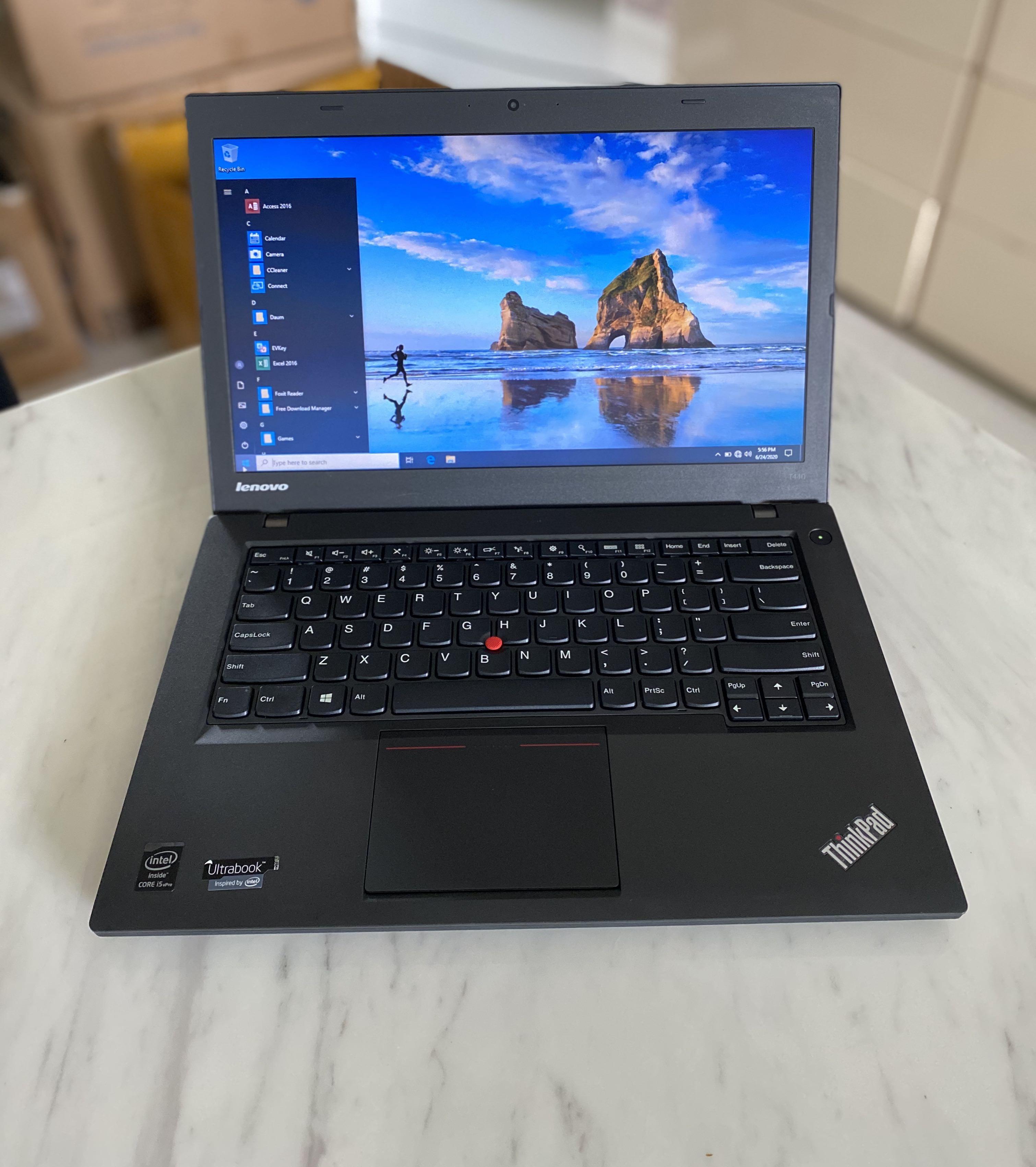 Lenovo ThinkPad T440 14” i5-4300/8GB RAM /500GB HDD Windows10 Pro MS ...
