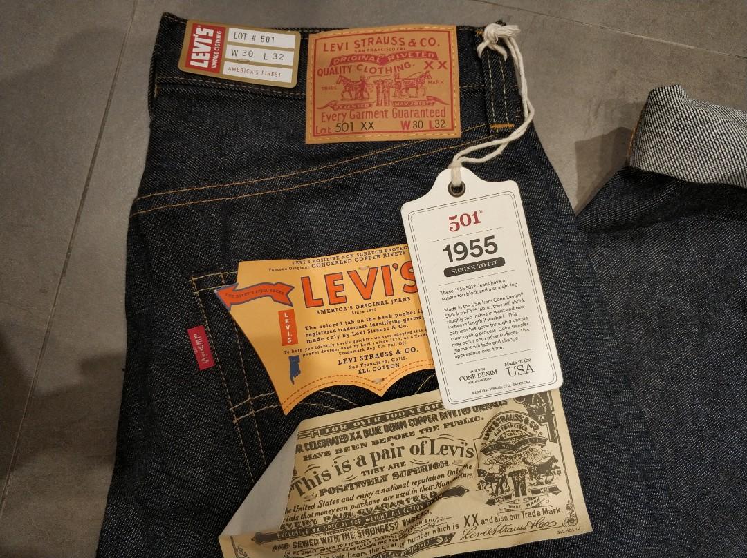 LVC Levi's 501 1955, Men's Fashion, Bottoms, Jeans on Carousell