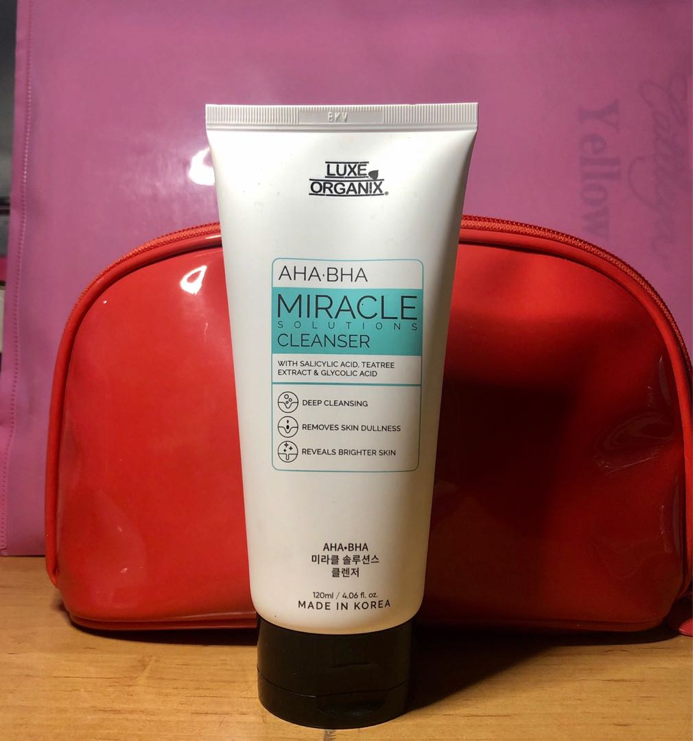 luxe organix aha bha cleanser