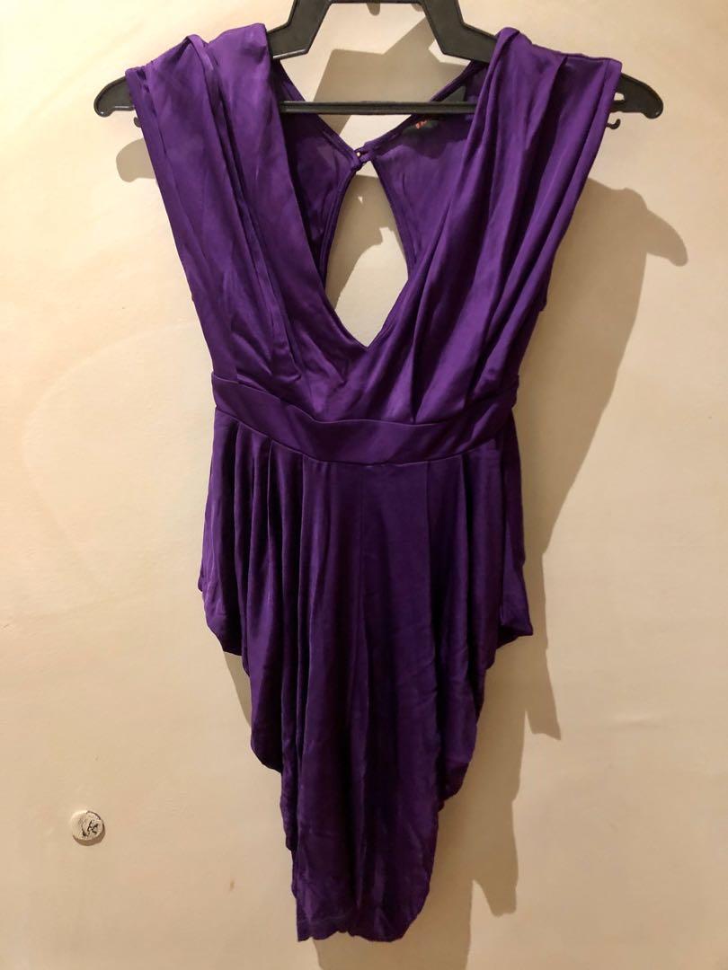 miss selfridge purple dress