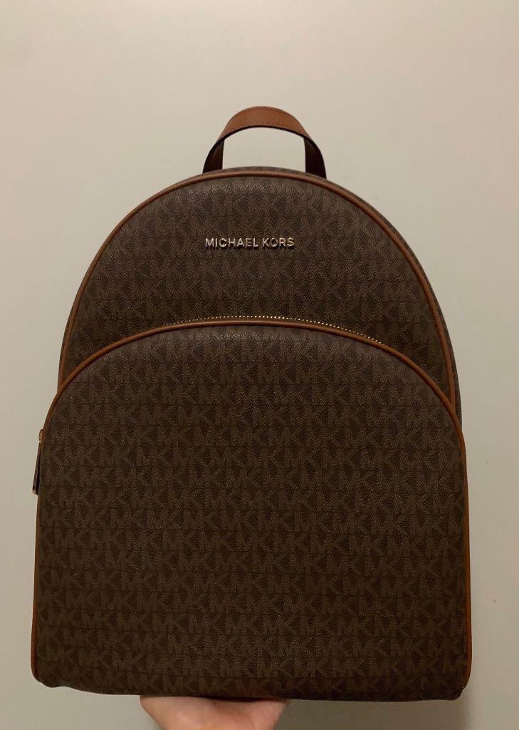 Abbey large deals logo backpack