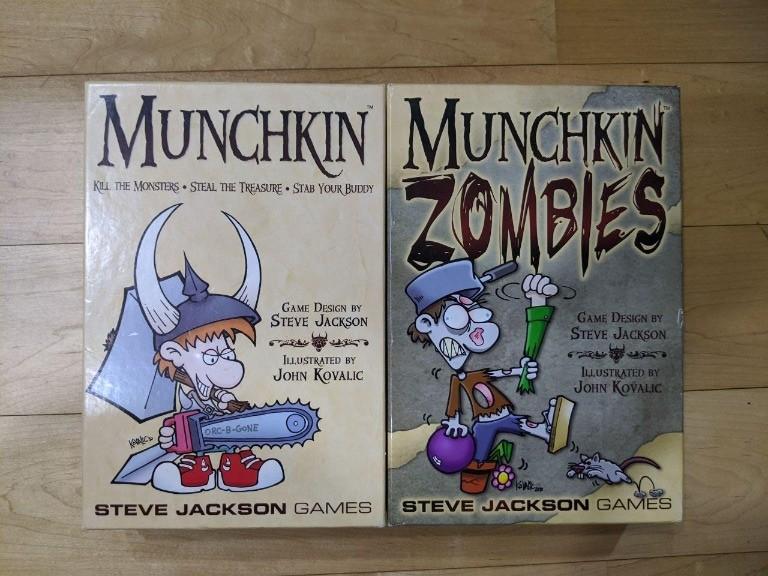 Munchkin and Munchkin Zombies Board Game, Toys &amp; Games, Board Games ...