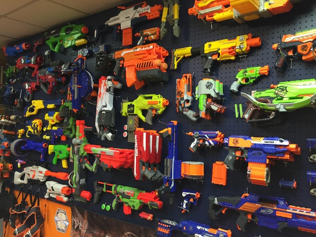 Nerf Gun Rifle Weapons Wall Mount Amoury Rack Brand New Toys Games Others On Carousell