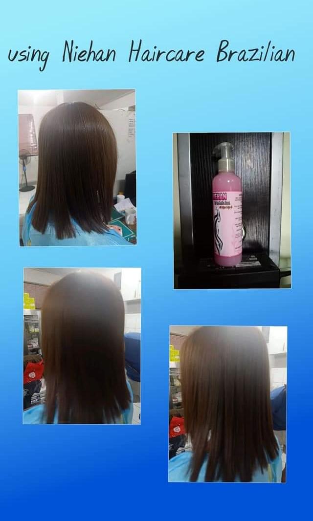 Niehan care brazillian blowout (Category: Hair Removal) located in Caloocan City. Submitted by acelyn (Listing ID 1015753180, Image 3). Description: Mapapawow kanalang talaga sa ganda at effect ng product na to NIEHAN HAIRCARE Brazilian blowout 😱😱👍👍👍 ✅Very affordable specially sa mga salon owners at naghohomeservice ✅❤️Safe and effective ✅❤️Pwedeng pwede gawin mag-isa ✅Proven and quality tested ✅With DTI permit ✅Pwedeng pwede ✅good quality p