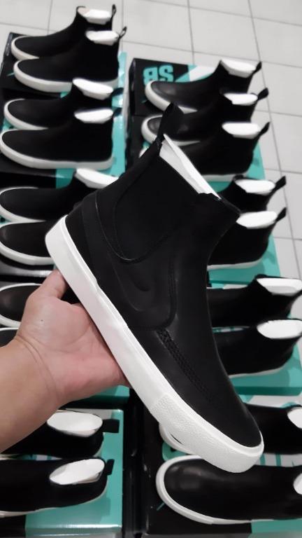 Nike SB Zoom Stefan Janoski Slip Mid RM Leather Black
