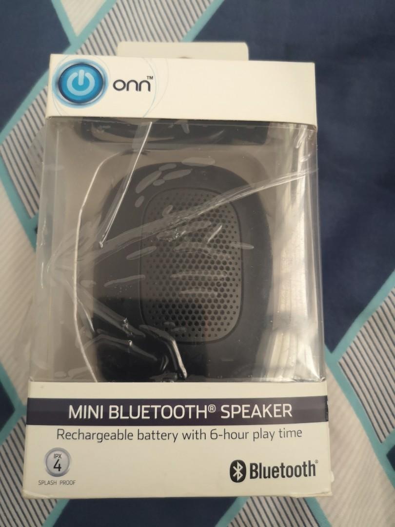 ONN ONA18AA019 Water Resistant Mini Portable Bluetooth Speaker