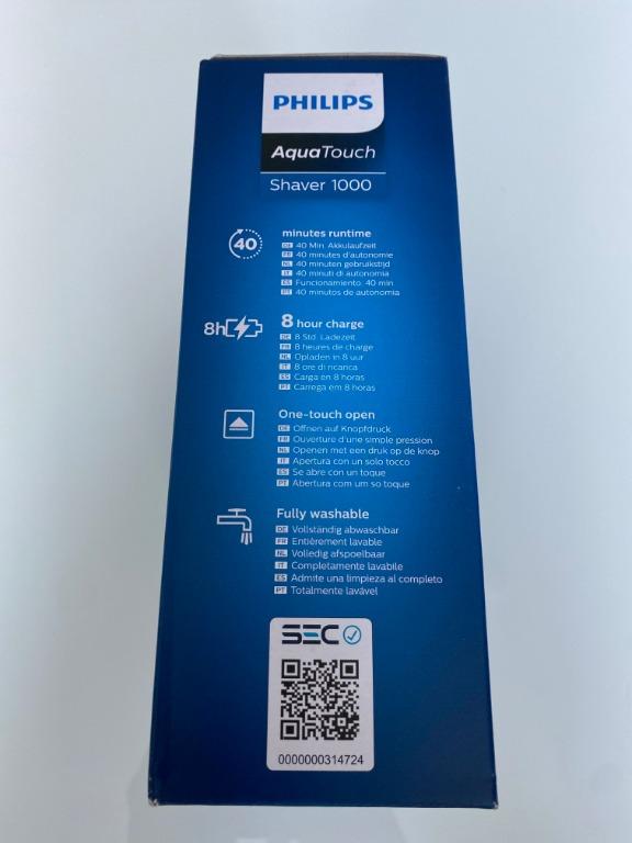 Philips Series 1000 Aquatouch Wet and Dry Electric Shaver, Model S1223