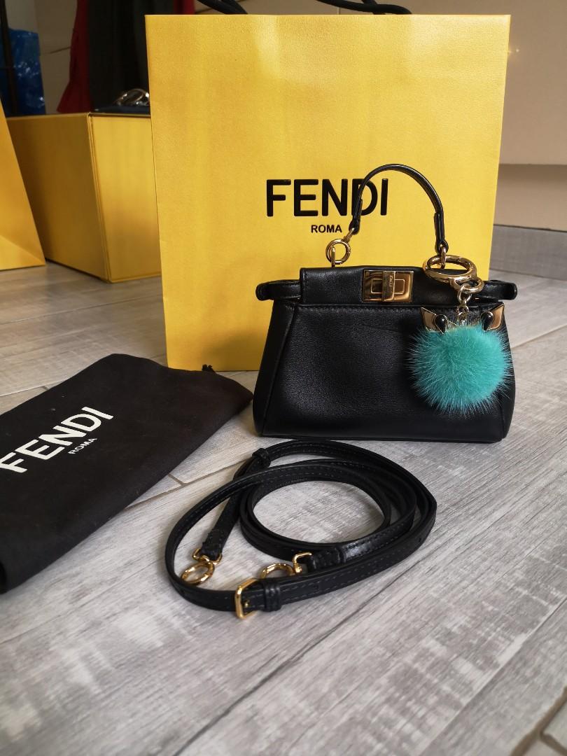Php 105K value Fendi Micro Peekaboo Fendi Monster Bag Charm, Luxury, & Wallets on Carousell