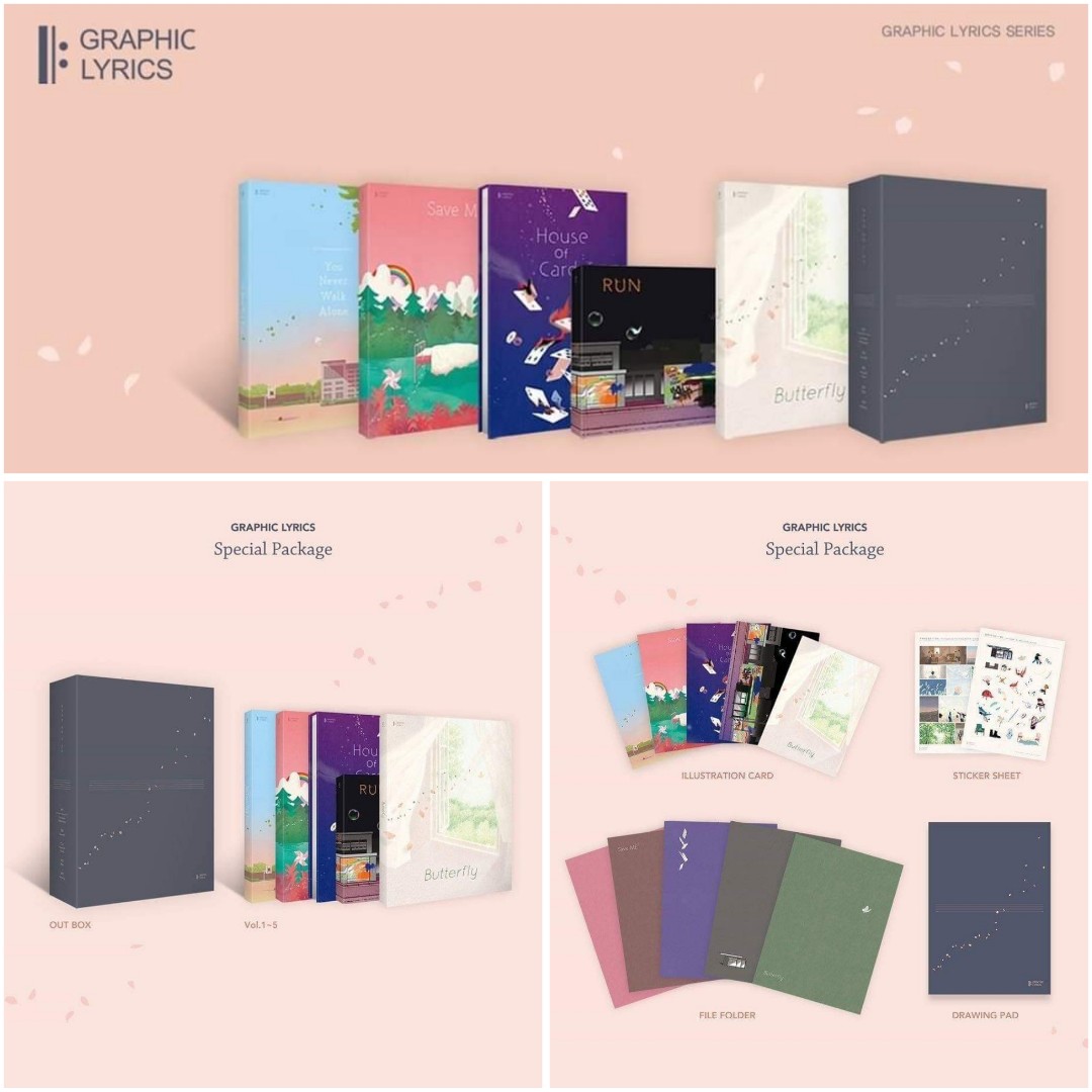 BTS GRAPHIC LYRICS SPECIAL PACKAGE / EACH VOL.