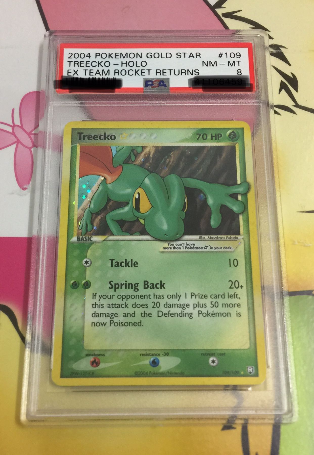 Pokemon Card Psa 8 Gold Star Treecko Toys Games Board Games Cards On Carousell