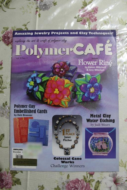 Polymer Cafe - December Issue (Category: Magazines) located in Quezon City. Submitted by _raindrops (Listing ID 1015886531, Image 1). Description: Polymer Cafe - December Issue This is a magazine about polymer clay. REMINDER: Shipping fee is NOT yet included..