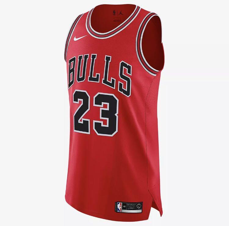 Nike Chicago Bulls Jersey Pinstripe Michael Jordan Swingman Sz L