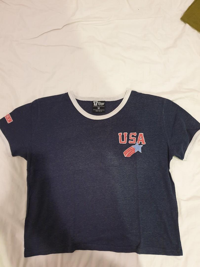 Vintage Ringer Tee Women S Fashion Clothes Tops On Carousell