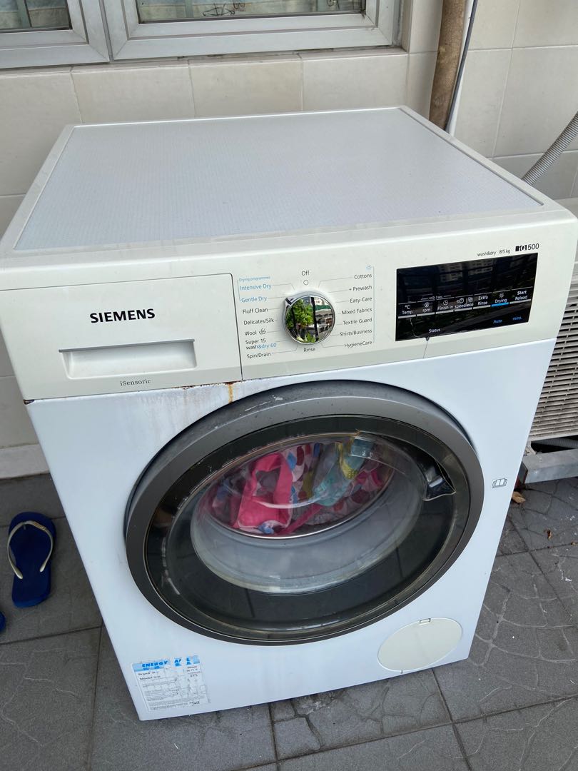 FREE! Siemens washer dryer combo , 家庭電器, 洗衣機及乾衣機 Carousell