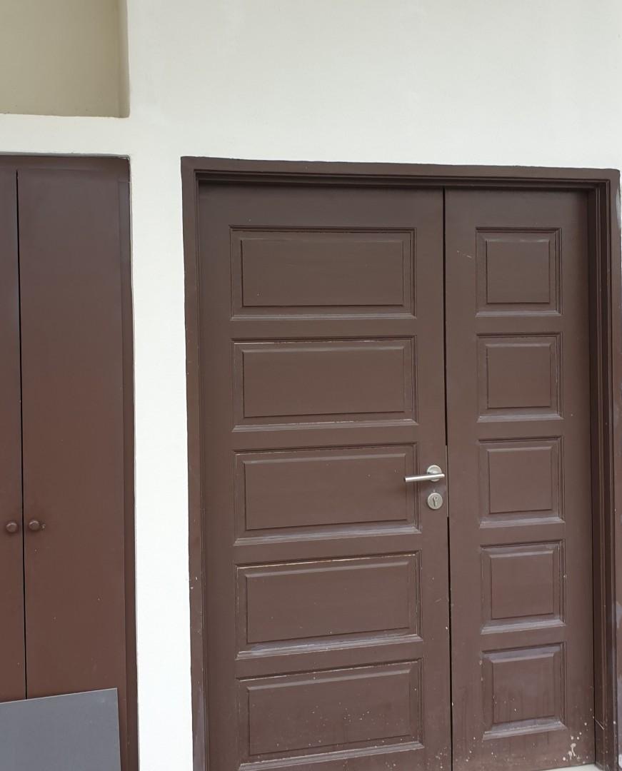Solid Wooden Door Pintu Kayu Solid Mortise Lock Home Furniture Home Decor On Carousell