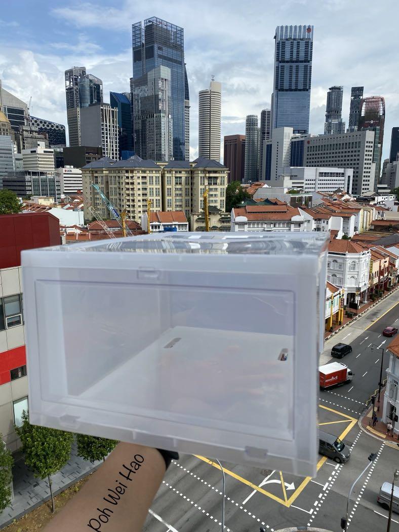 Stackable Shoebox (Category: Sneakers) located in Singapore. Submitted by tweetygotbigbird (Listing ID 1015900231, Image 6). Description: BNIB! I accidentally bought too many! Only left with 32 transparent! Price is negotiable! Free delivery! Need them gone ASAP 1 for $13.50 10 or more $13 each 20 or more $12 each 30 or more $11.50 each Tags: transparent shoebox, Hypebeast .