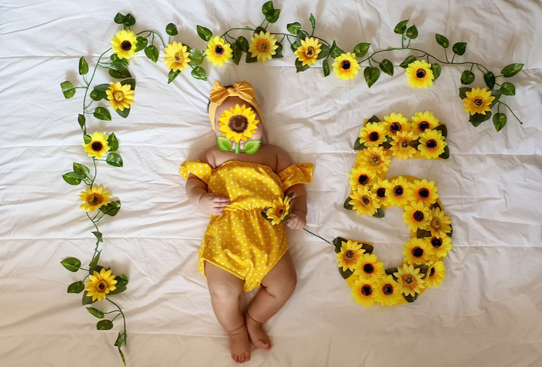Sunflower themed baby items shop