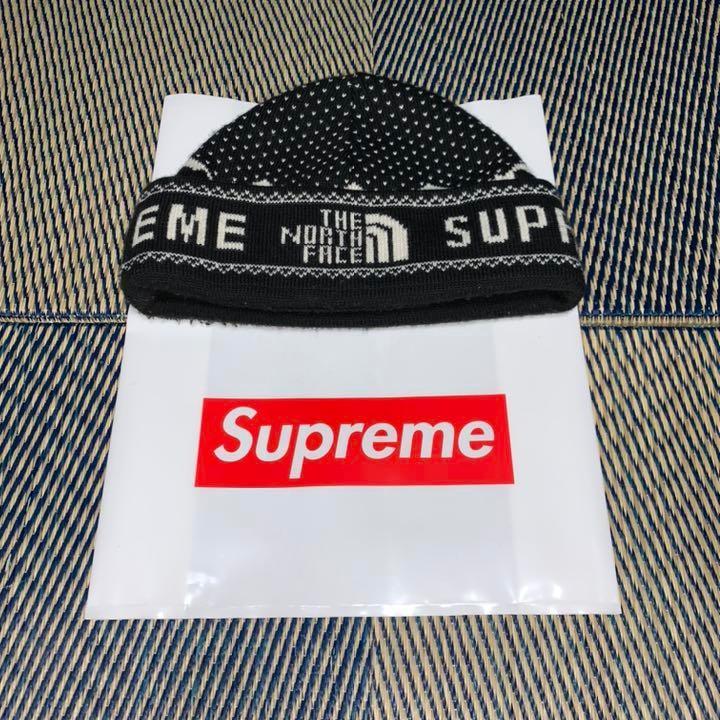 supreme x tnf beanie