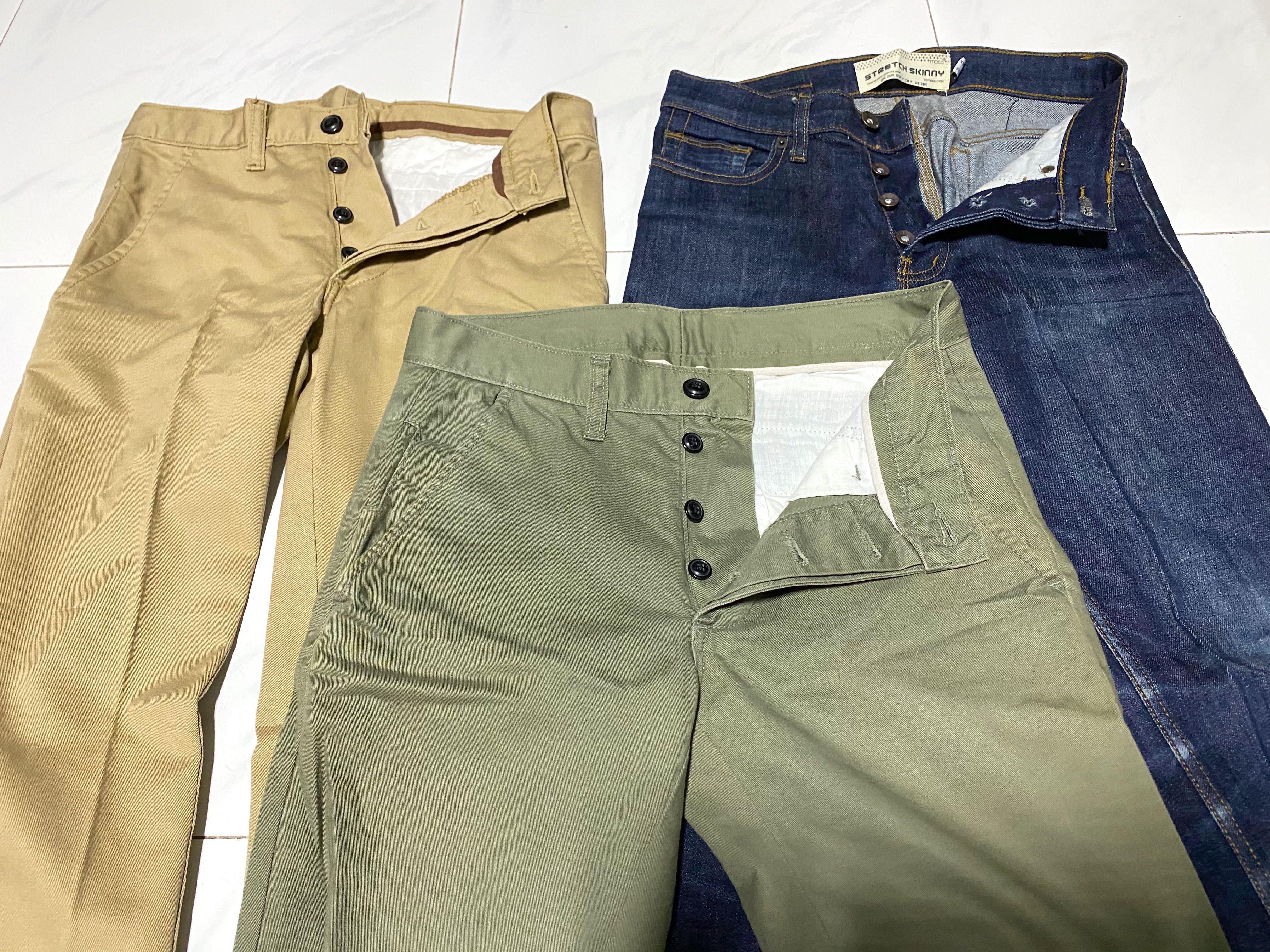 khaki denim jeans