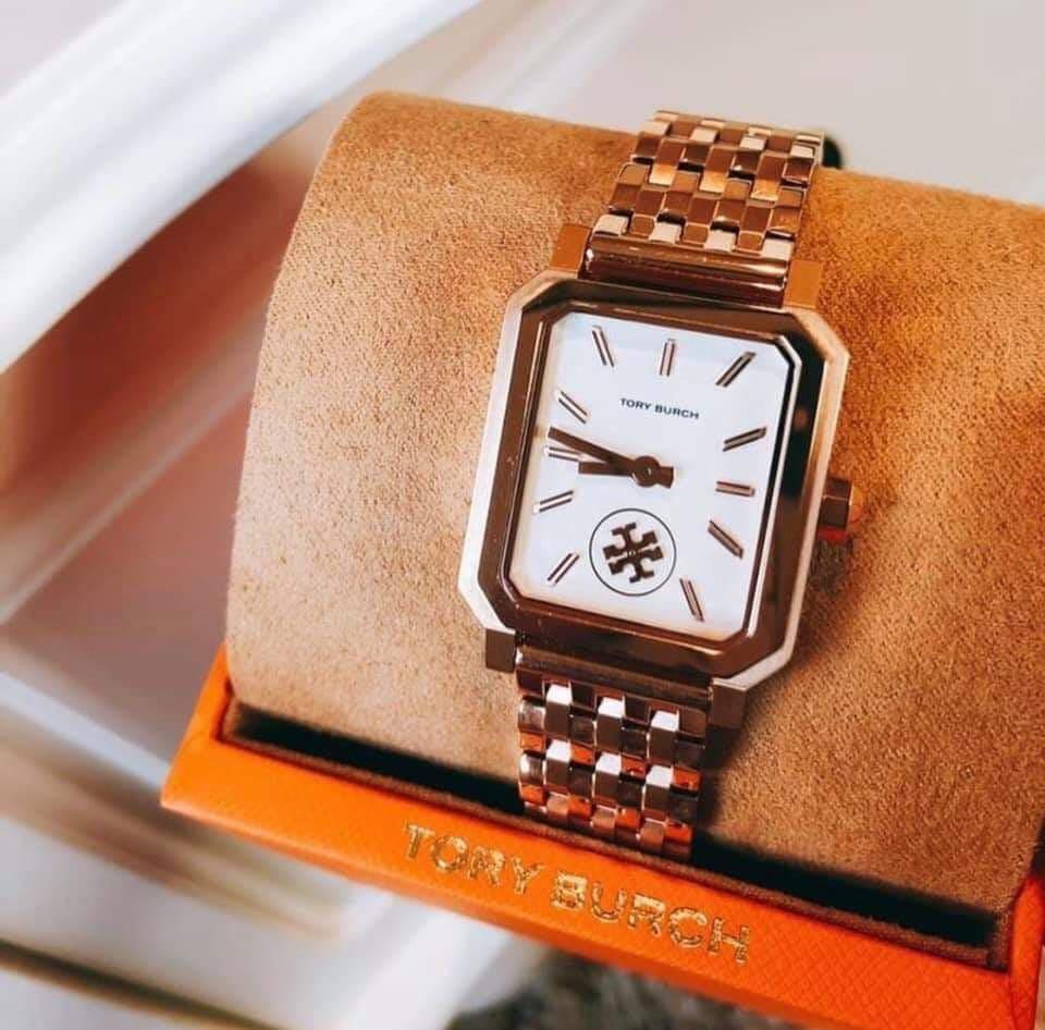 Shop Tory Burch ROBINSON Square Quartz Watches Stainless Office Style  Elegant Style (TBW1507, TBW1506) by ALOHAMALL