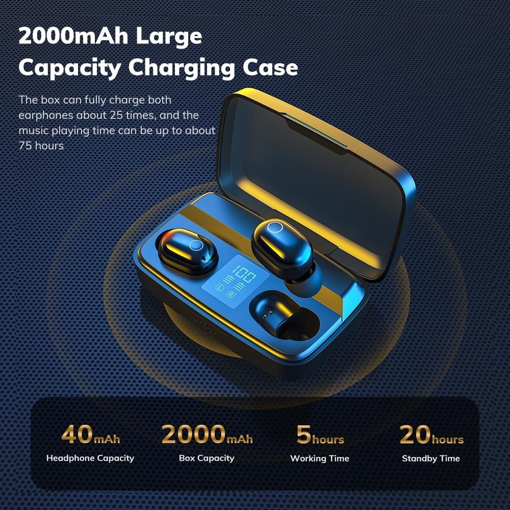 True Wireless Ear Buds TWS TOPK bluetooth 5.0 Audio Earphones on Carousell