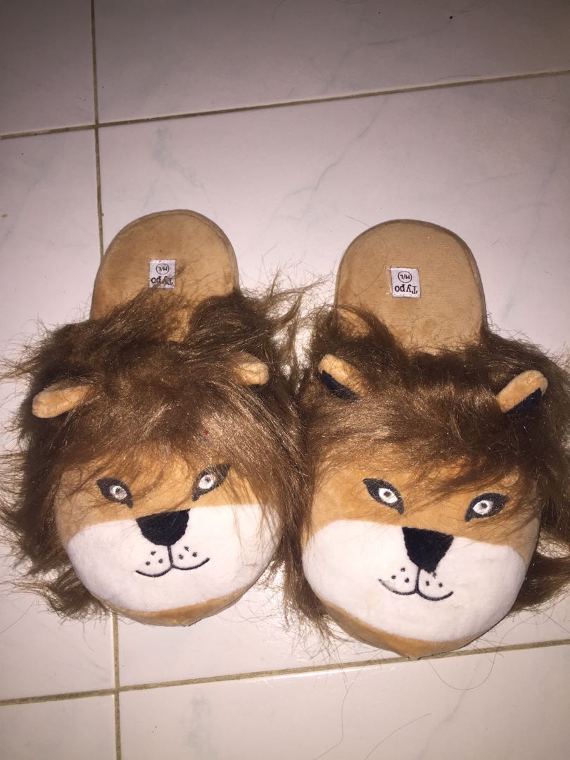 lion slippers