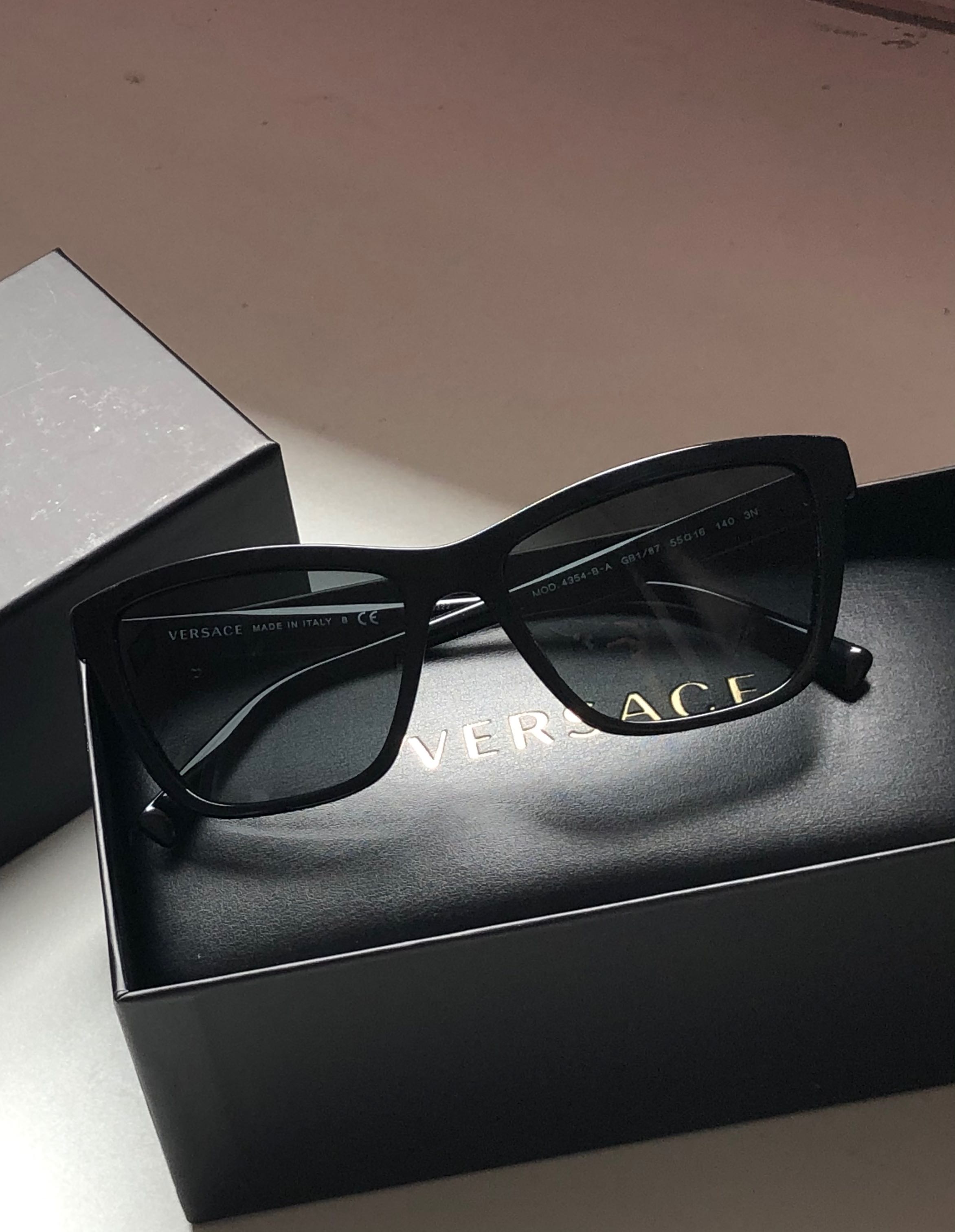 Versace Asian Fit Cat eye Sunglasses 