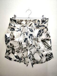 White Printed Shorts