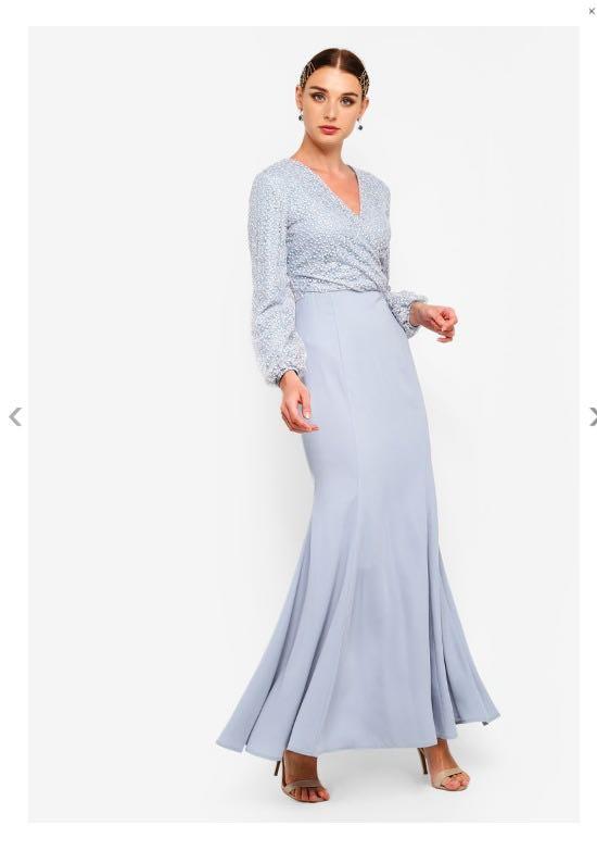Zalia embroidered lace mermaid hotsell dress