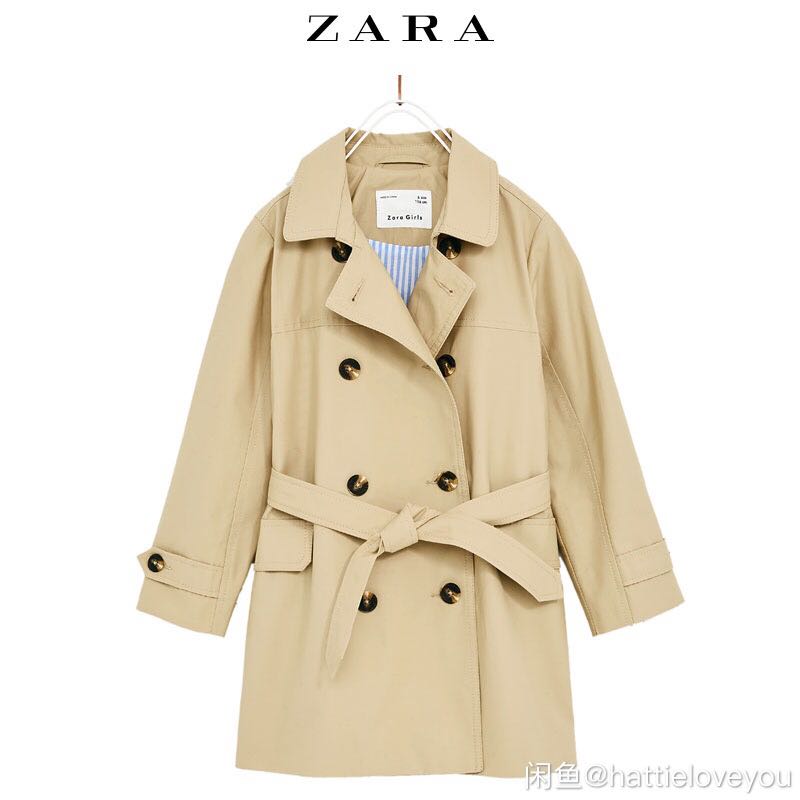 Zara Girls Trench Coat, Women's Fashion 