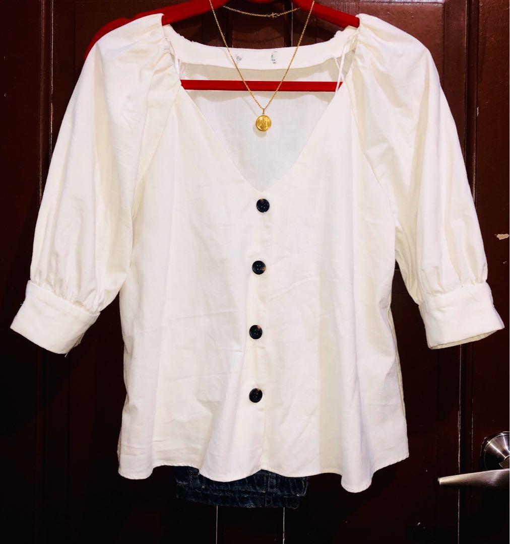 zara peasant top