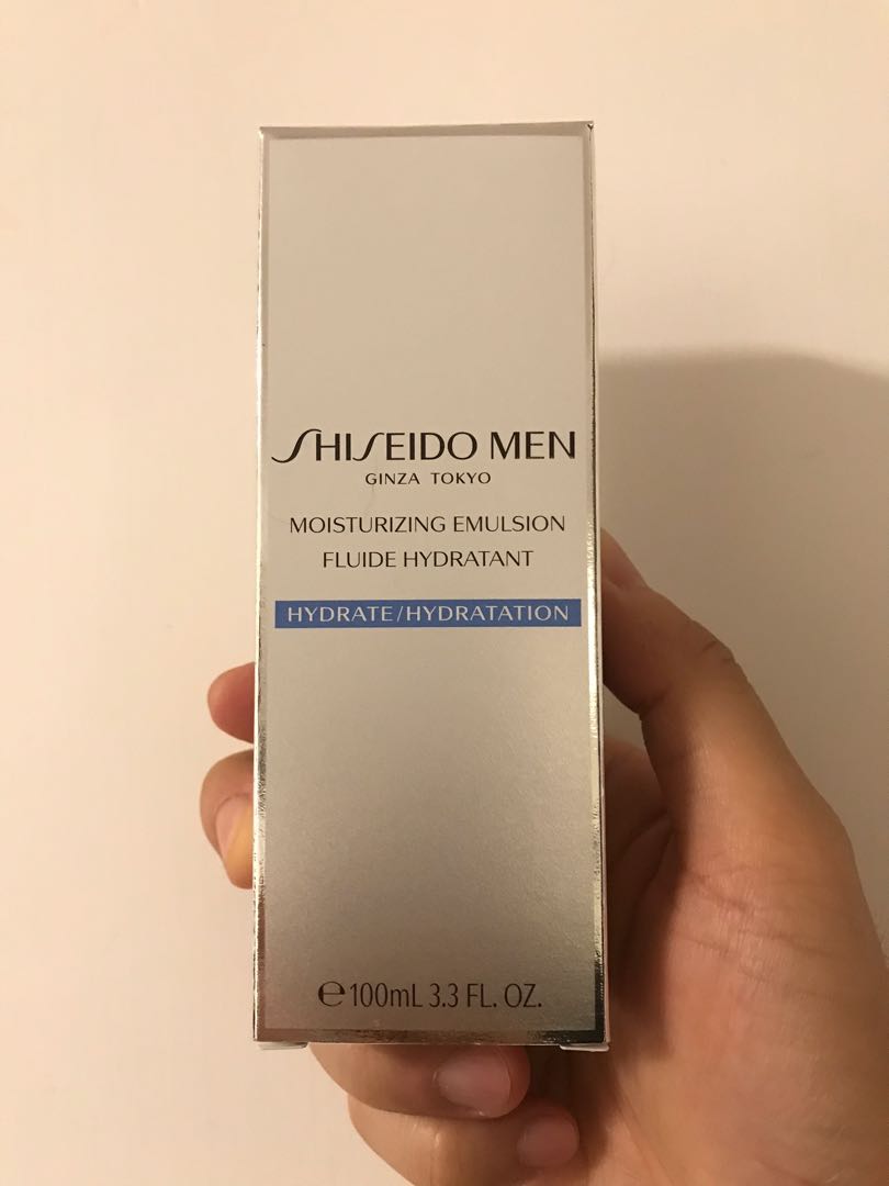 低至6折! 全新Shiseido Men Moisturizing Emulsion Fluide Hydratant 保濕乳液 100ml, 美容＆化妝品, 沐浴＆身體護理, 沐浴及身體護理