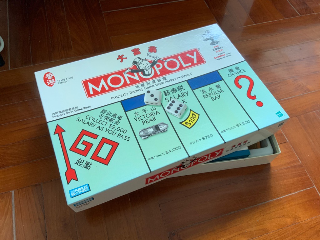 舊版 香港版大富翁 Monopoly Hong Kong edition (discontinued), 興趣及遊戲, 旅行, 旅遊 - 旅行
