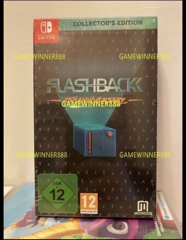 Flashback Switch Label 全新 歐版限量版 Switch NS遊戲 FLASHBACK 25週年紀念版 閃回 FLASHBACK 25TH ANNIVERSARY ...
