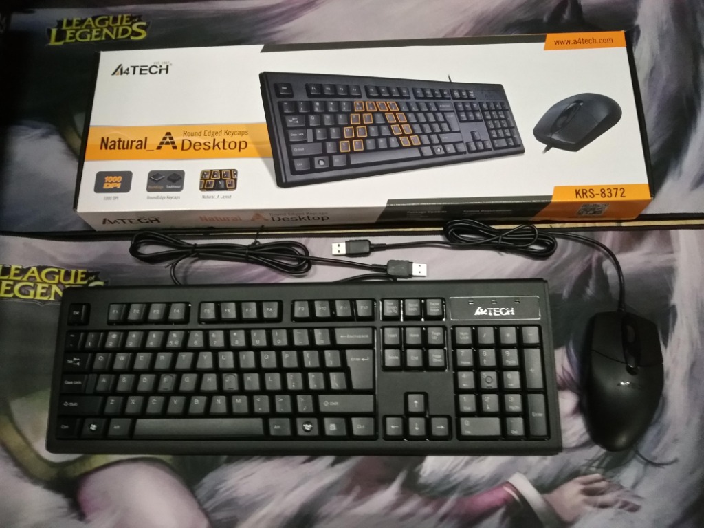 A4Tech keyboard and mouse, Computers & Tech, Parts & Accessories ...