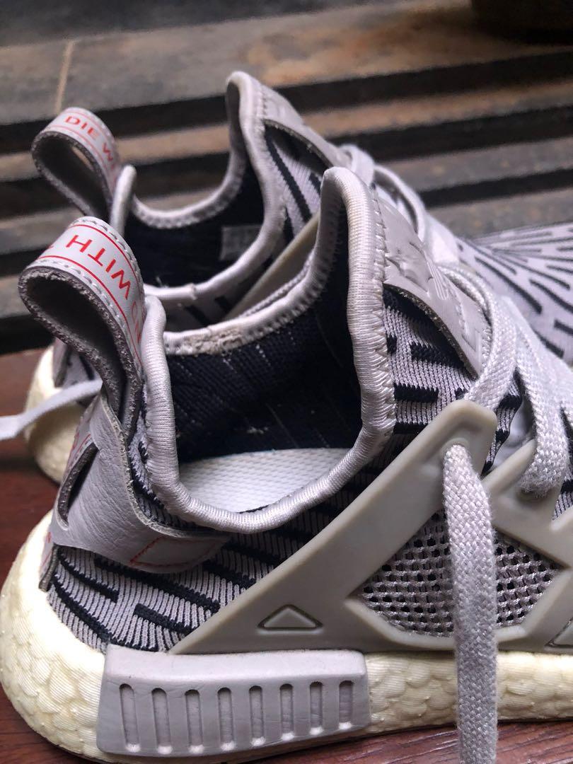 Adidas NMD XR1 Core Granite Core Red BB2376 Fesyen Wanita Sepatu di Carousell