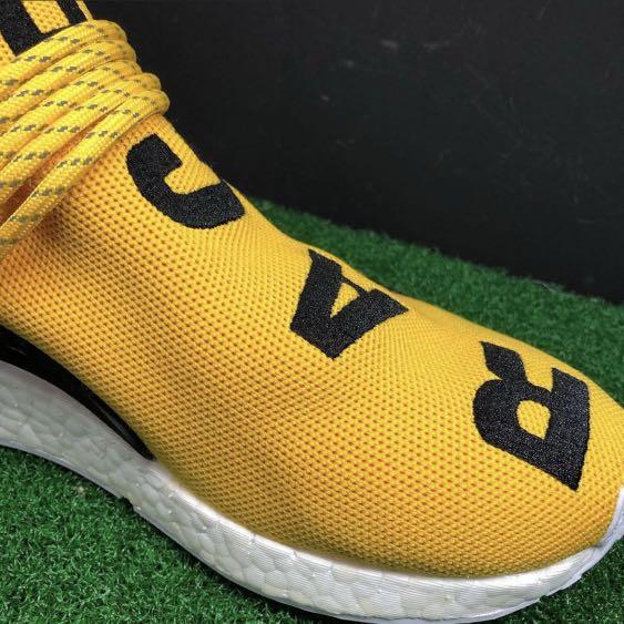 Adidas nmd human race store yellow real vs fake