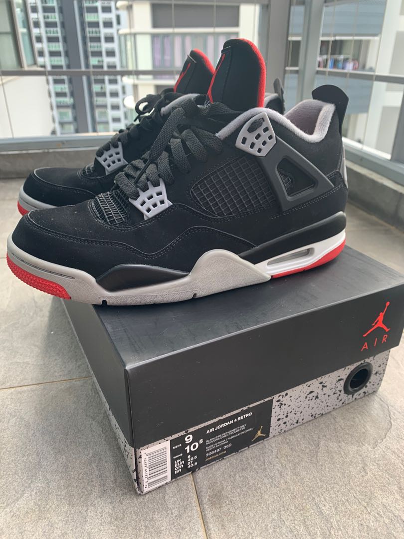 Mens jordan cheap bred 4