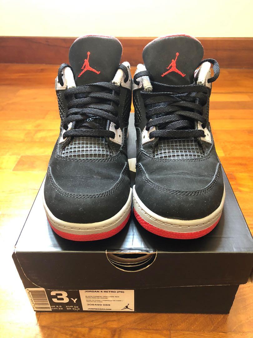 jordan 4 bred ps